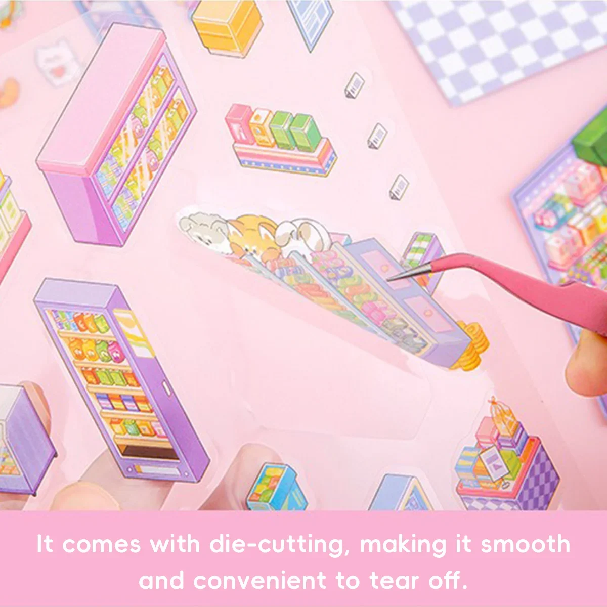 Kawaii Mini Scene Sticker Set for Kids 5 Kawaii Mini Scene Sticker Set for Kids - Image 5