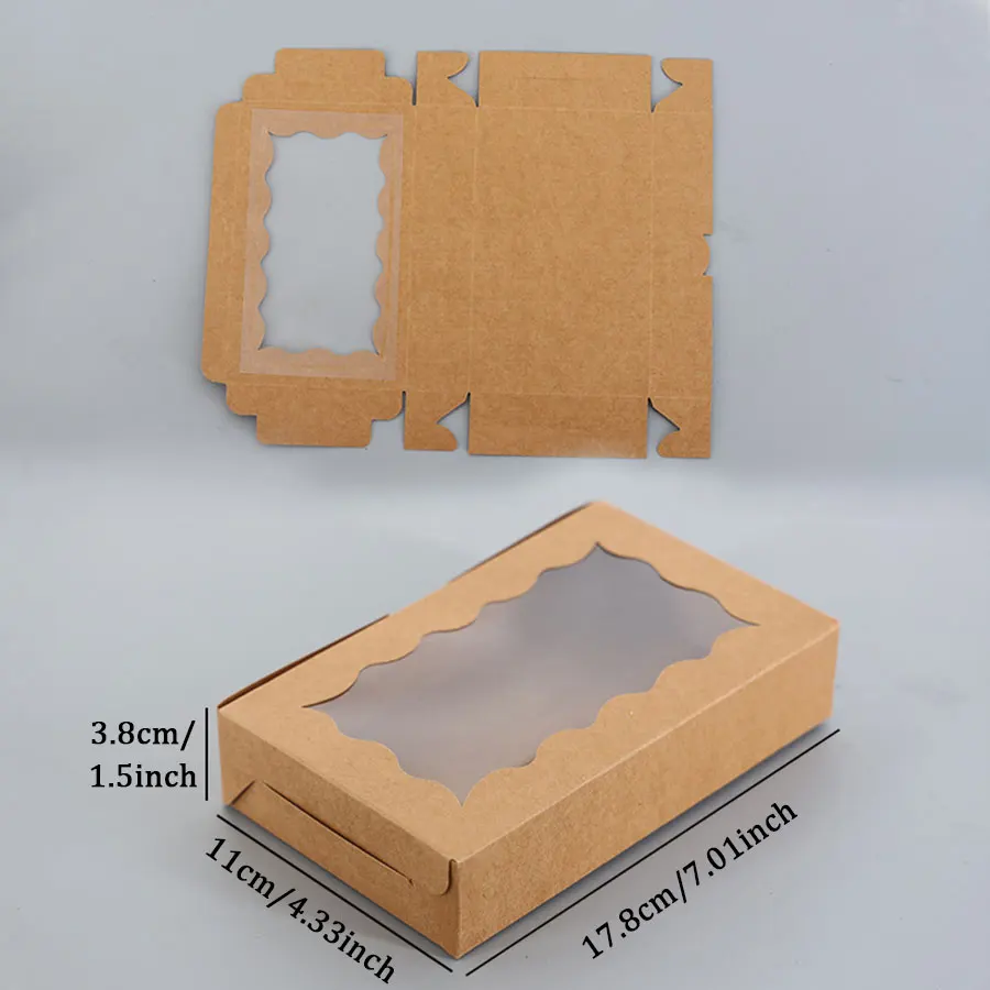 Elegant Kraft Paper Gift Box with Window 5 Elegant Kraft Paper Gift Box with Window - Image 5