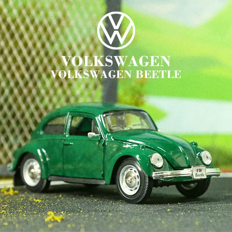 Maisto 1:24 Green Beetle Diecast Model 6 Maisto 1:24 Green Beetle Diecast Model - Image 6