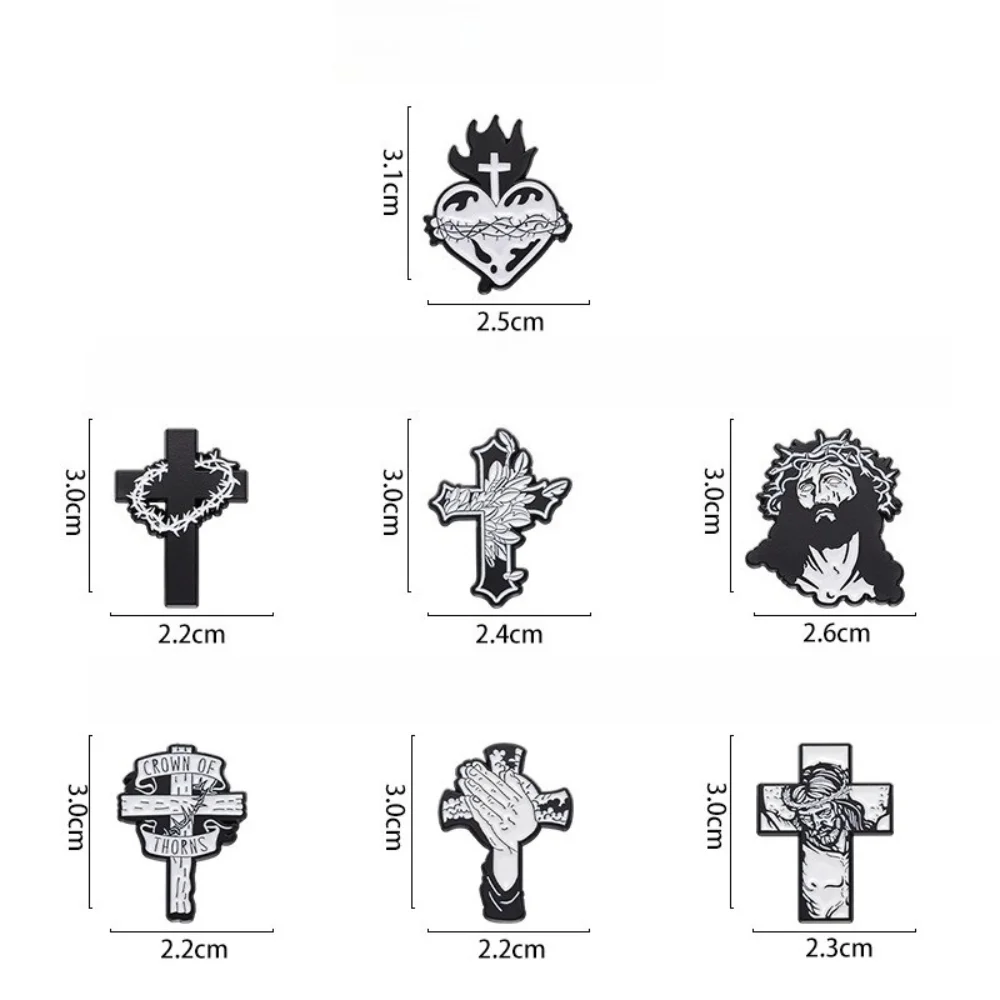 Christian Black and White Brooch Collection 2 Christian Black and White Brooch Collection - Image 2