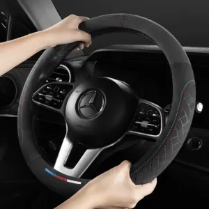Suede Steering Wheel Cover for 38cm Wheels 10 S288bb7b3e01741fe8fae45cd4860b187w