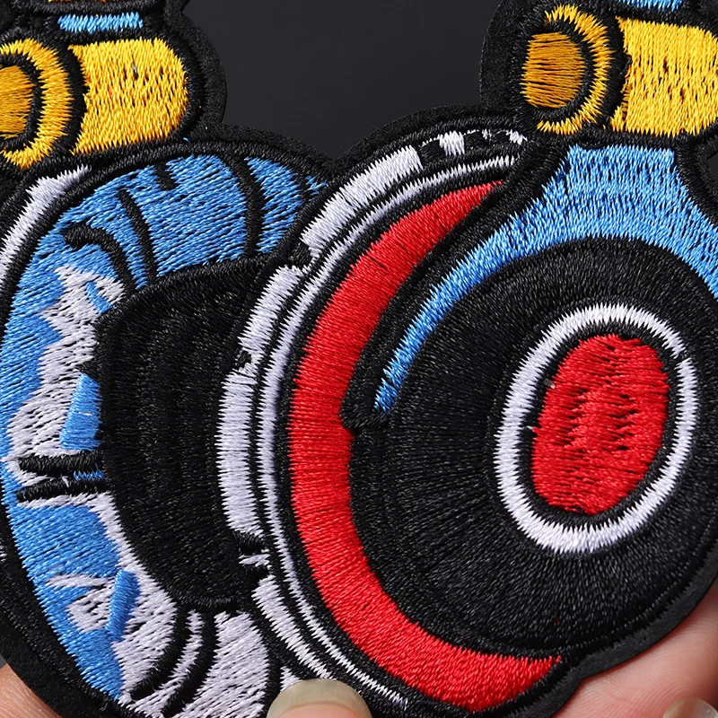 Cool Headphone Iron-On Embroidered Patch 3 Cool Headphone Iron-On Embroidered Patch - Image 3