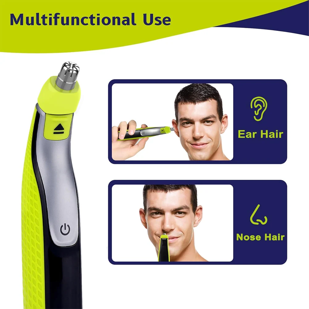 Vibrant Yellow & Silver Nose Hair Trimmer 2 Vibrant Yellow & Silver Nose Hair Trimmer - Image 2