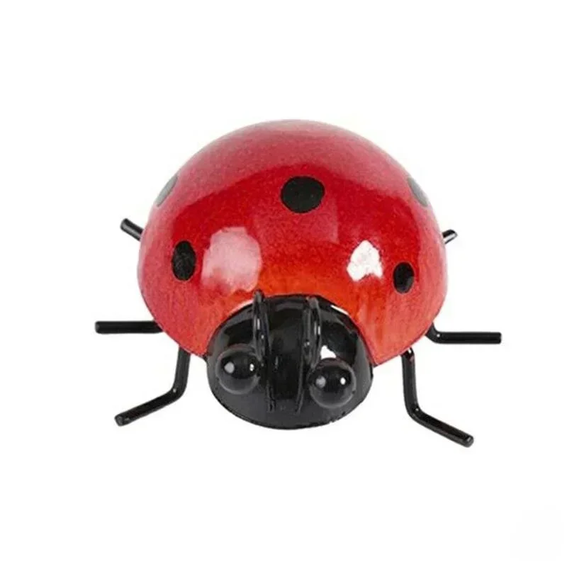 Colorful Metal Ladybug Garden Sculptures Set 9 Colorful Metal Ladybug Garden Sculptures Set - Image 9