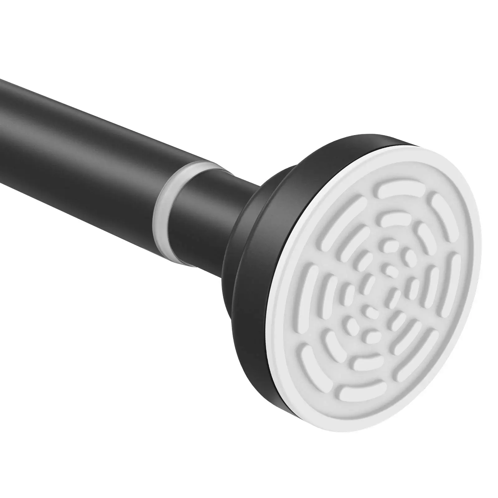 Modern Black Stainless Steel Tension Shower Rod 7 Modern Black Stainless Steel Tension Shower Rod - Image 7