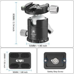 KB36 ARTCISE Aluminum Tripod Ball Head for Cameras 9 S297c8b46b80d49c8b7449373b6c79332s