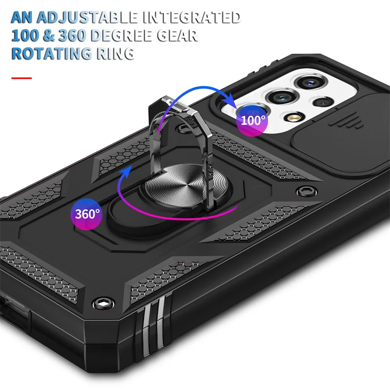 Rugged Black Samsung Galaxy A52 Case 4 Rugged Black Samsung Galaxy A52 Case - Image 4