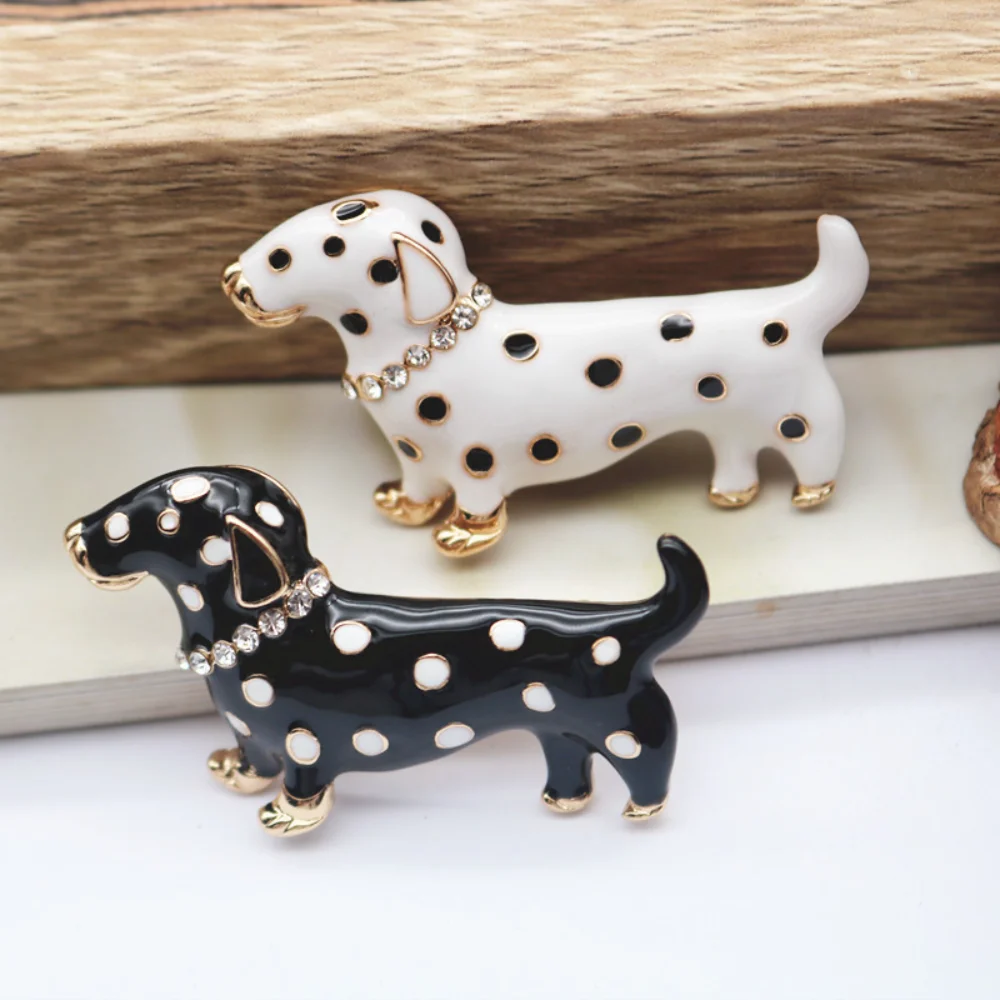 Spotted Puppy Enamel Brooch for Jackets 4 Spotted Puppy Enamel Brooch for Jackets - Image 4