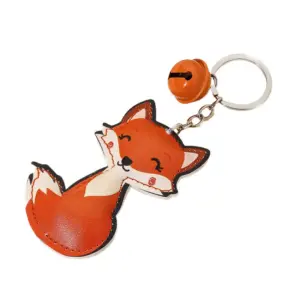 Vibrant Orange Fox Keychain with Gold Accents 11 S29b28349d4f247caabe6df0517e5ae8cS