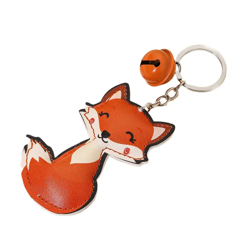 Vibrant Orange Fox Keychain with Gold Accents 5 Vibrant Orange Fox Keychain with Gold Accents - Image 5