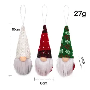 Festive Faceless Gnome Ornaments Set of 3 16 S29e2b43cd6bd4450a7a804d5029394e3t