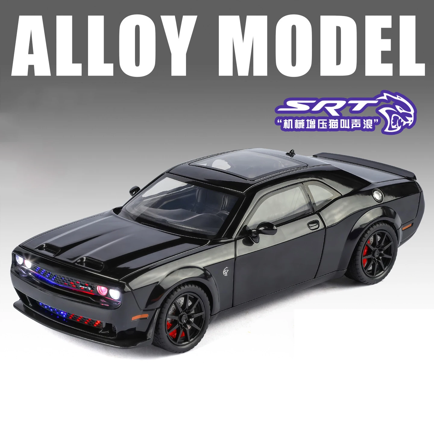 Green 1:24 Dodge Challenger SRT Hellcat Redeye Model 6 Green 1:24 Dodge Challenger SRT Hellcat Redeye Model - Image 6
