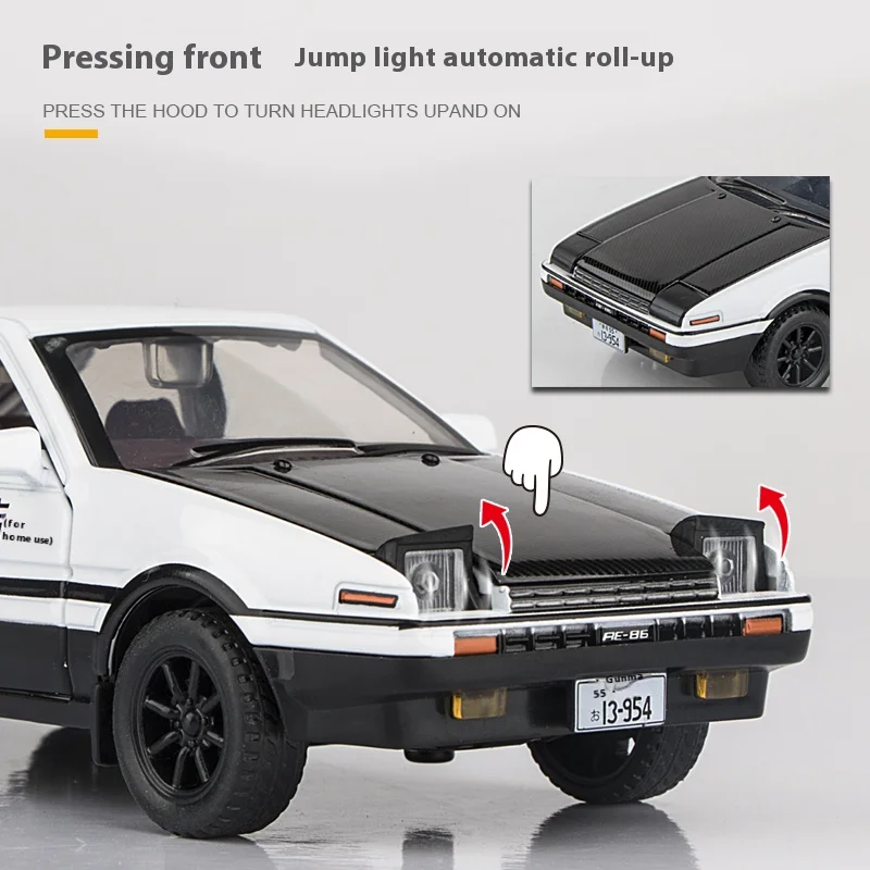 Toyota AE86 1:30 Scale Diecast Model Car 2 Toyota AE86 1:30 Scale Diecast Model Car - Image 2