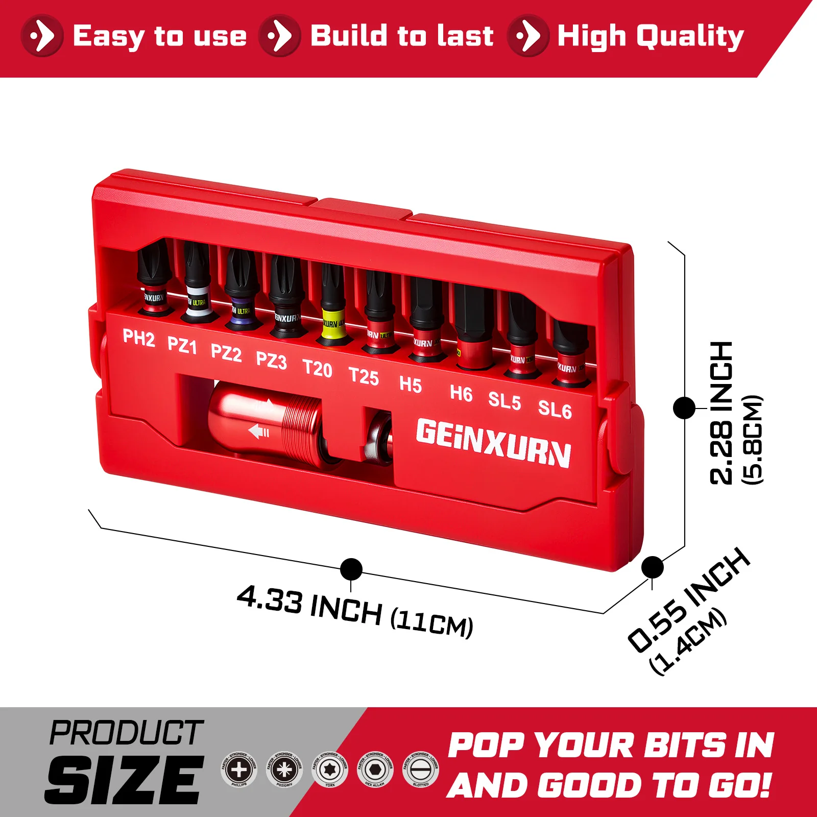 Impact Screwdriver Bits Set for Professionals 2 Impact Screwdriver Bits Set for Professionals - Image 2
