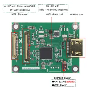 EDP to HDMI 4K Adapter for Displays 6 S2a6437b9198f4587819b6b1bbac6f852D
