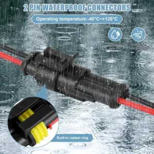 Waterproof 2-Pin Vehicle Connector Set 11 S2a83d74f550d432c9f5483d72a870c70G