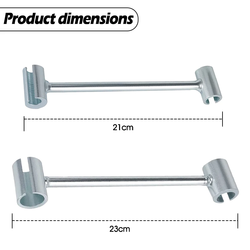 Steel Door Hinge Repair Wrench, Dual-Head, S & L 6 Steel Door Hinge Repair Wrench, Dual-Head, S & L - Image 6