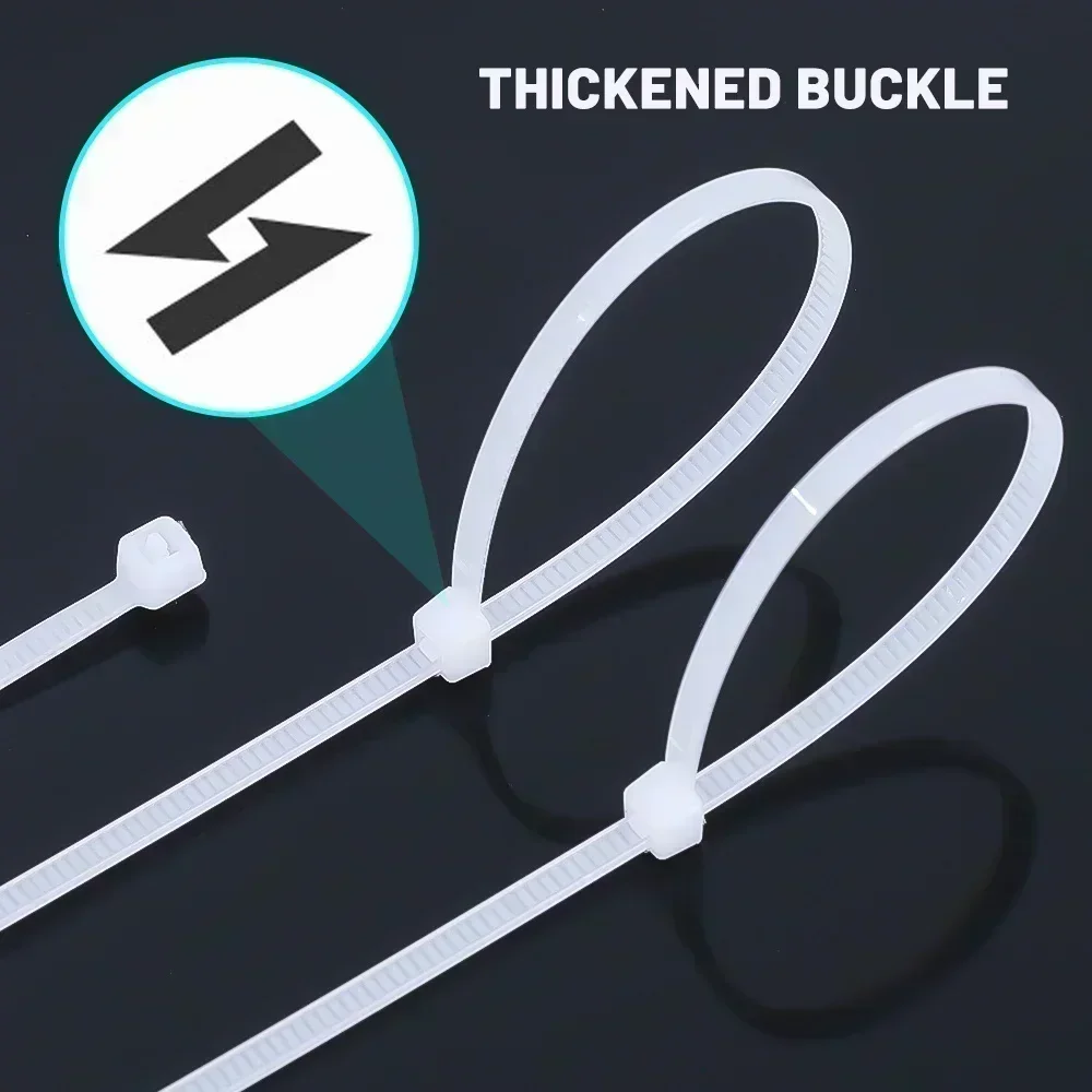 Black Nylon Cable Ties 100-500 pcs 2 Black Nylon Cable Ties 100-500 pcs - Image 2