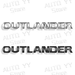 OUTLANDER 3D Metallic Car Decal for Mitsubishi