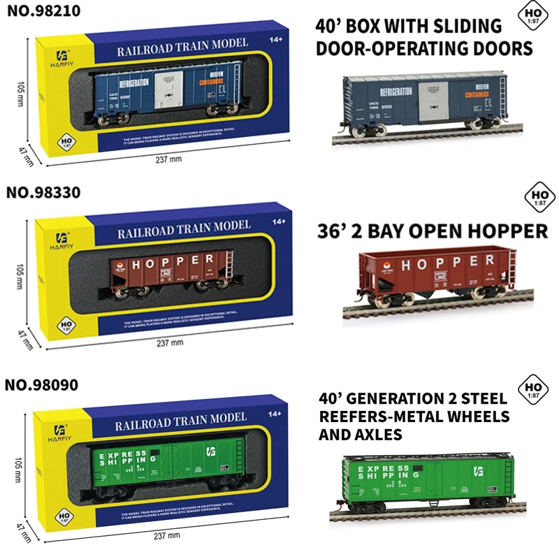 HO Scale 1/87 Metal Model Train Set 4 HO Scale 1/87 Metal Model Train Set - Image 4