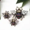 Vintage Bee Pearl Brooch for Fashion