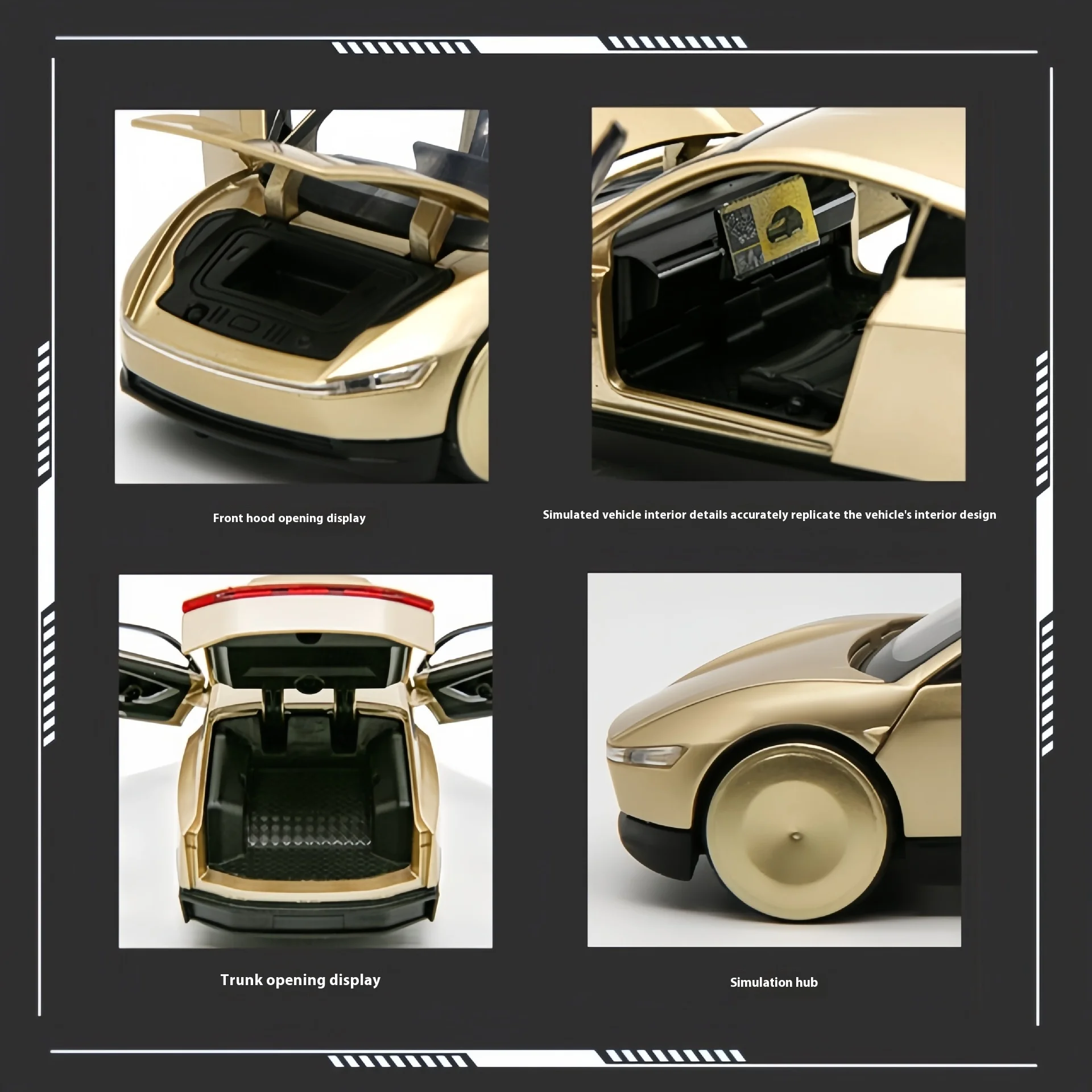 Futuristic Alloy Model Car 1:32 Scale 5 Futuristic Alloy Model Car 1:32 Scale - Image 5