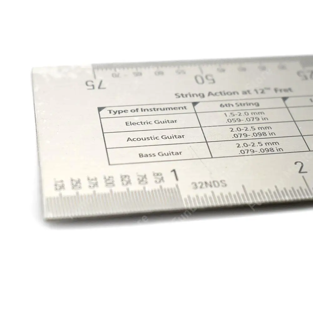 Stainless Steel Guitar Action Measurement Gauge 4 Stainless Steel Guitar Action Measurement Gauge - Image 4