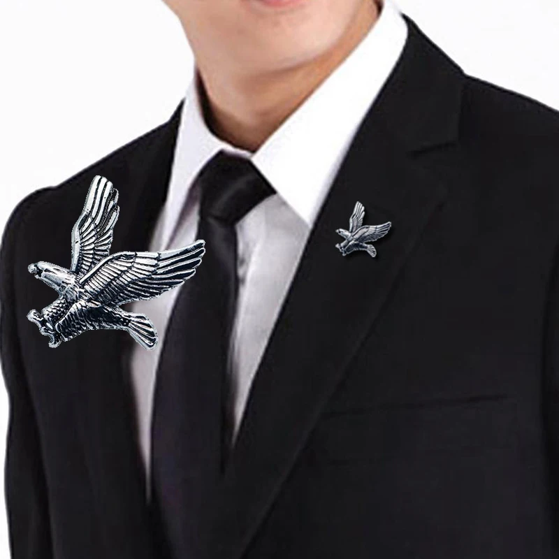 Flying Eagle Brooch in Gold, Silver, and Mix 1 Flying Eagle Brooch in Gold, Silver, and Mix