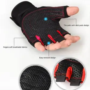Unisex Fitness Half Finger Gloves for Workout 12 S2b3c9382239648f68770def51368c255Y
