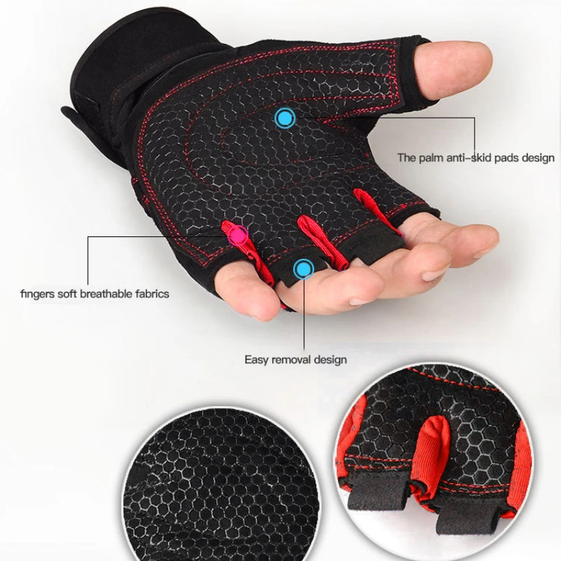 Unisex Fitness Half Finger Gloves for Workout 5 Unisex Fitness Half Finger Gloves for Workout - Image 5