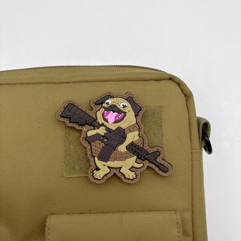 Creative Cartoon Pug PVC Patch 6.8cm x 8.5cm 3 Creative Cartoon Pug PVC Patch 6.8cm x 8.5cm - Image 3