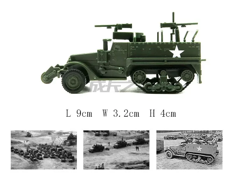 1:72 Scale WWII M3A1 Armored Vehicle Model 5 1:72 Scale WWII M3A1 Armored Vehicle Model - Image 5