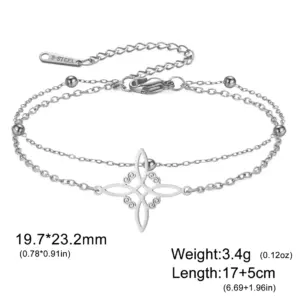 Stainless Steel Celtic Knot Bracelet 18 S2bccf4179bff4da1a1bebfad35d93ee9t