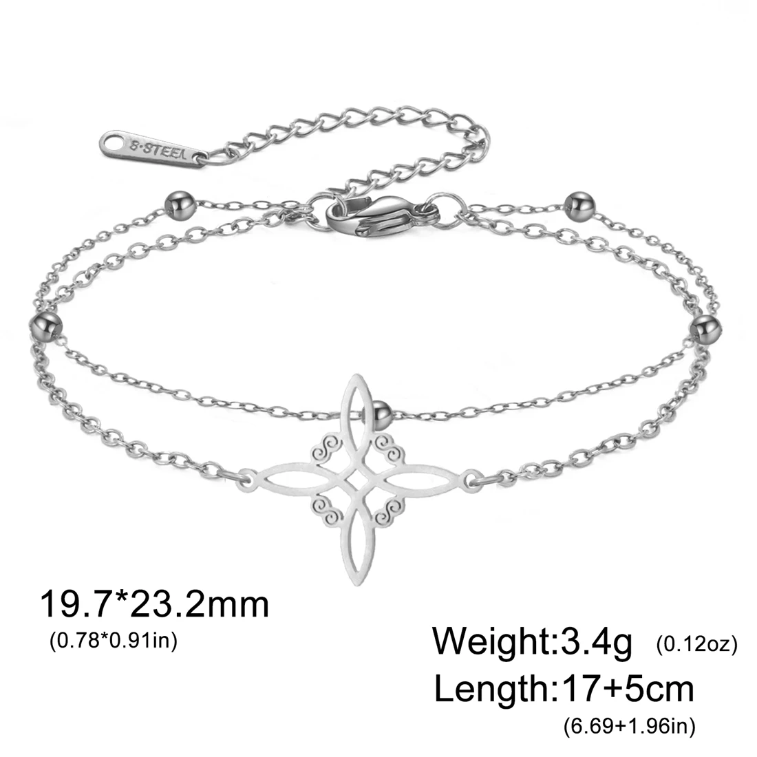 Stainless Steel Celtic Knot Bracelet 9 Stainless Steel Celtic Knot Bracelet - Image 9