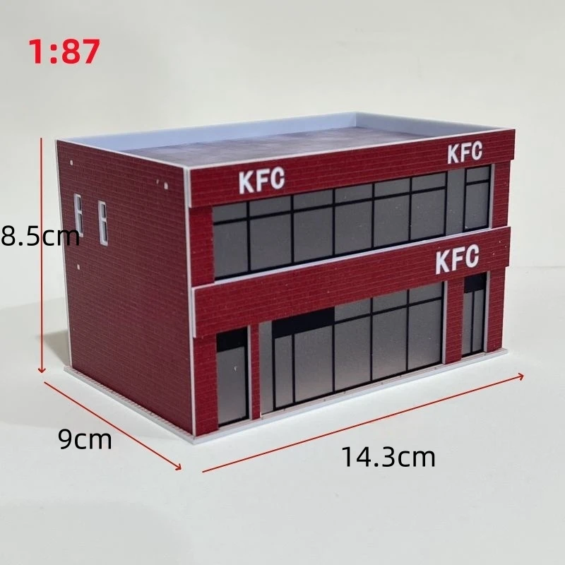 Miniature Modern McDonald's Restaurant Model in 1:64-150 10 Miniature Modern McDonald's Restaurant Model in 1:64-150 - Image 10