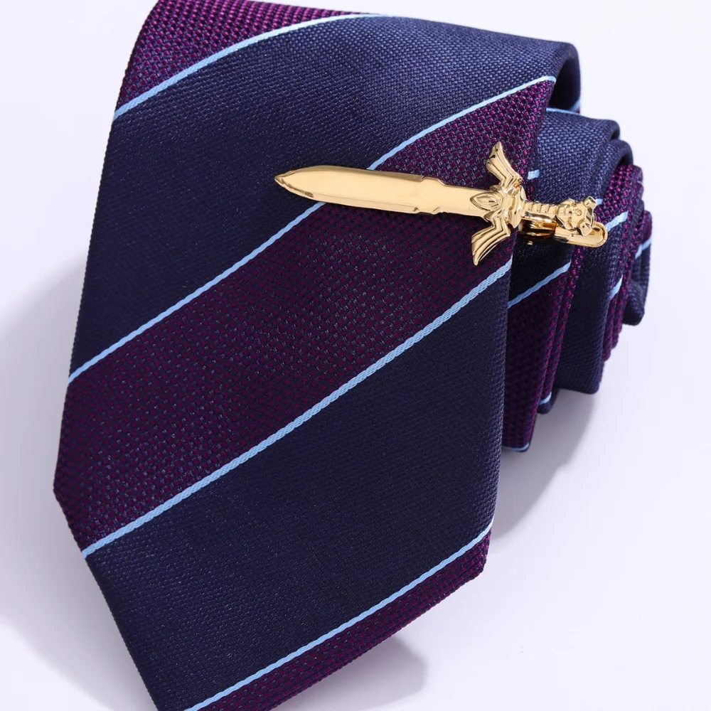 Bold Metal Tie Clip in Silver, Black, White, Gold 4 Bold Metal Tie Clip in Silver, Black, White, Gold - Image 4