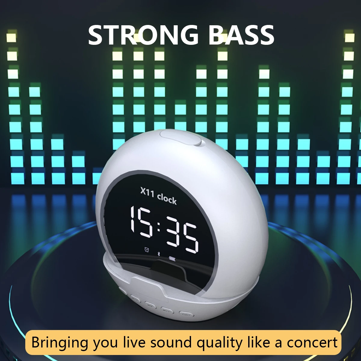 Bluetooth Digital Alarm Clock with Speaker 4 Bluetooth Digital Alarm Clock with Speaker - Image 4