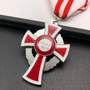 Vintage Red Cross Badge with Wreath 7 S2c37017b065241938417a9f69e49c4a2n