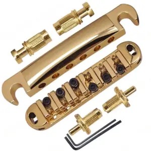 Gold Ball Bearing Roller Bridge Set for Electric Guitar 8 S2c5f26ef88d94a4a8a33c2b2c1dc4f20M