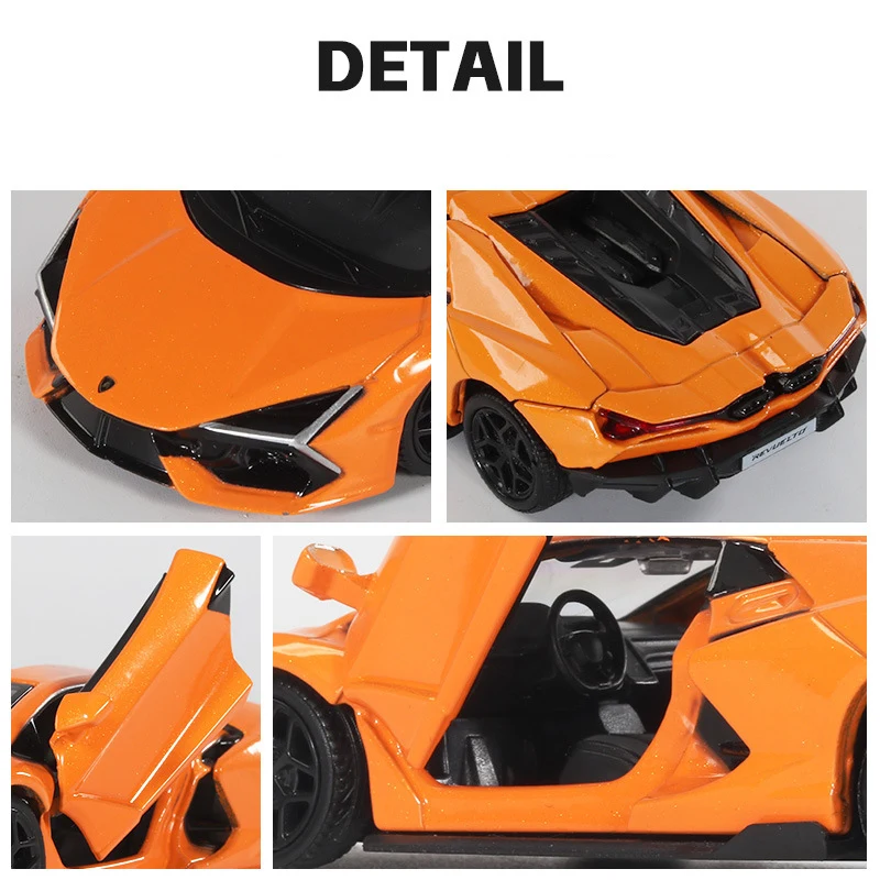 1:36 Lamborghini Revuelto Diecast Model in Vibrant Colors 4 1:36 Lamborghini Revuelto Diecast Model in Vibrant Colors - Image 4