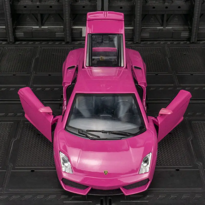 Pink Lamborghini Gallardo 1:24 Diecast Model 2 Pink Lamborghini Gallardo 1:24 Diecast Model - Image 2