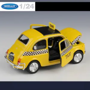 1:24 Fiat Nuova Fiat 500 Taxi Diecast Model 11 S2cd6d431855c4981b862e8d24d193639X