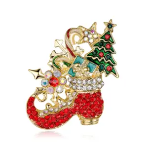 Festive Christmas Brooch with Rhinestones 10 S2d35133e616146edbd1e9e697b9ad3fdk