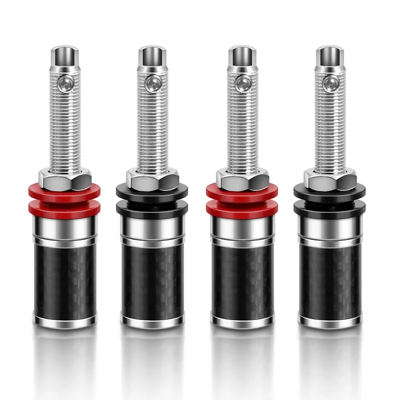 Carbon Fiber Audio Binding Posts Set for High-End Speakers 9 Carbon Fiber Audio Binding Posts Set for High-End Speakers - Image 9