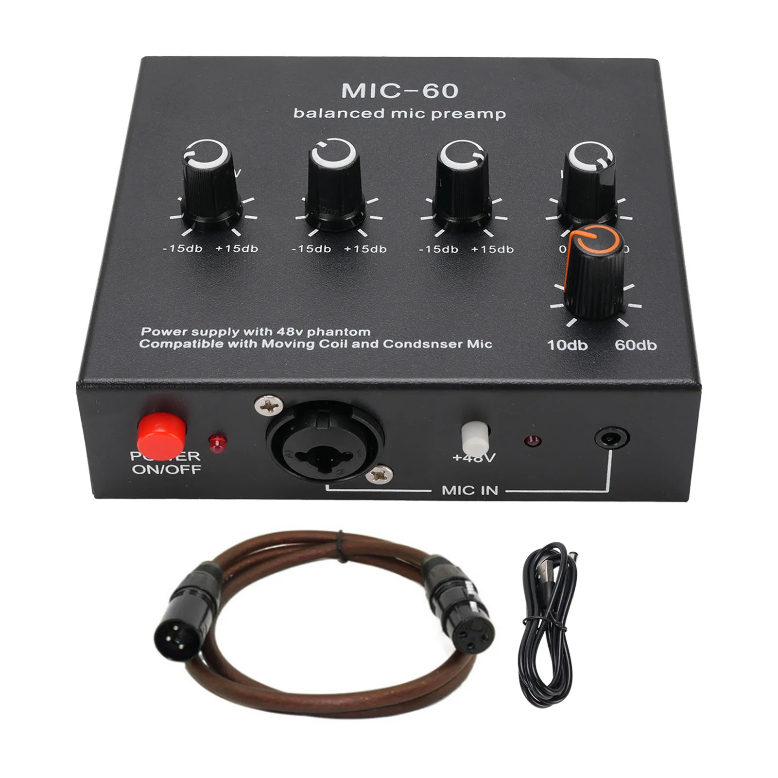 Professional Microphone Preamp with 60dB Gain 7 Professional Microphone Preamp with 60dB Gain - Image 7