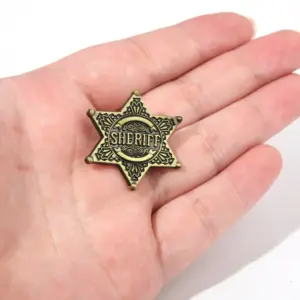 Western Hexagon Star Sheriff Badge Accessory 12 S2d7756e957a748b0a6c87e94ce509de7D