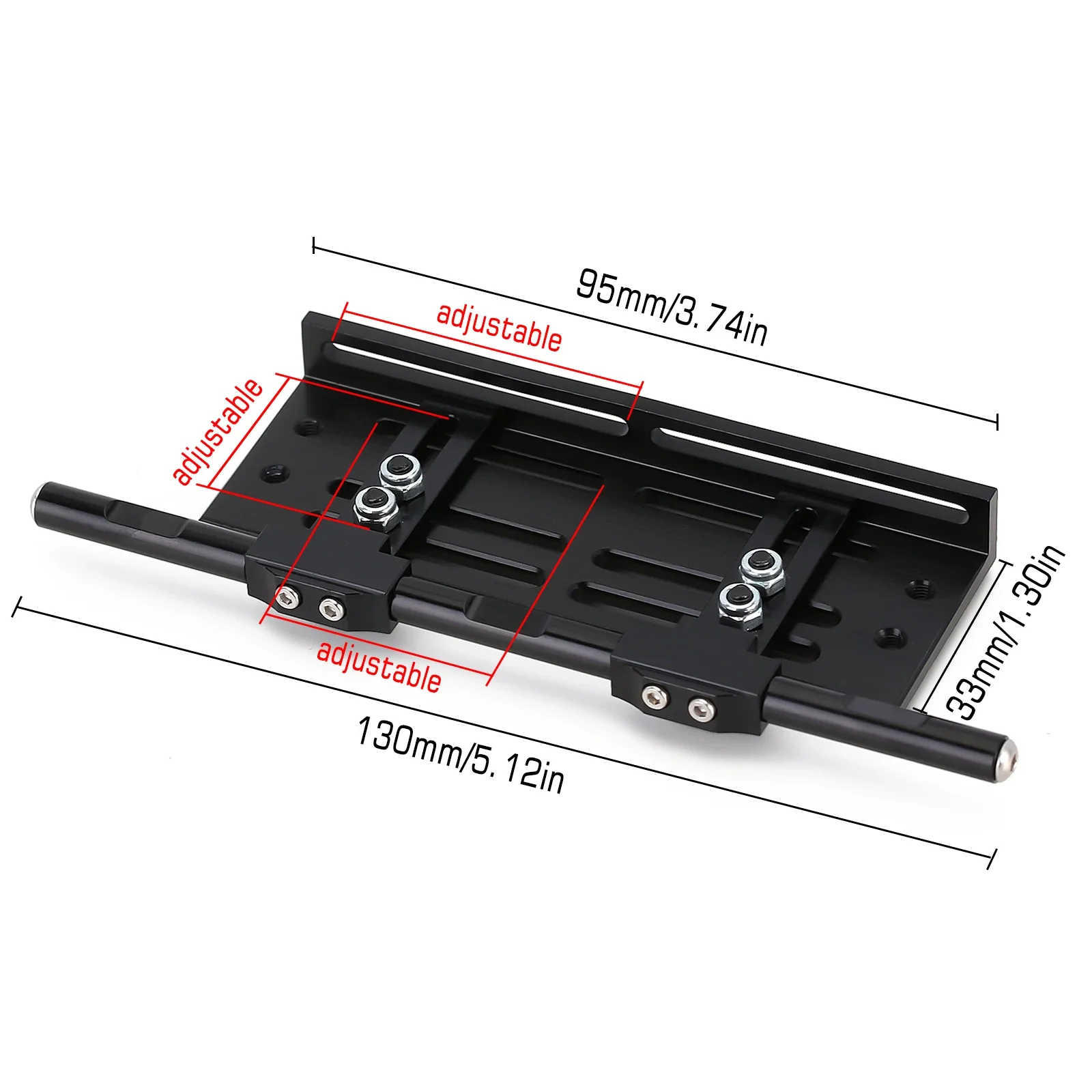 RC 1/10 Scale Aluminum Rock Sliders for Axial TRX4 2 RC 1/10 Scale Aluminum Rock Sliders for Axial TRX4 - Image 2