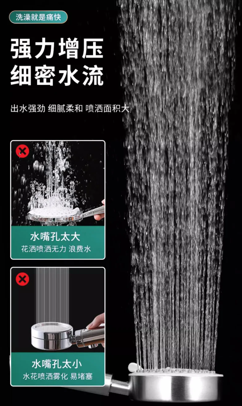 SUS 304 Rainfall Shower Head with 5 Speed Settings 6 SUS 304 Rainfall Shower Head with 5 Speed Settings - Image 6