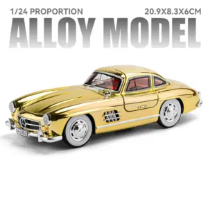 Gold Mercedes-Benz 300SL Diecast Model 1:24 Scale 16 S2da742e4b0f6459caf278265a5dec094a