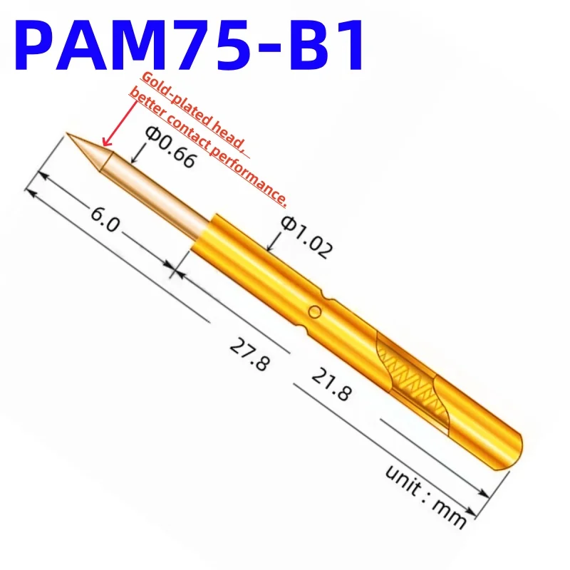 Precision Spring Test Probe PAM75-B1 for Circuit Testing 2 Precision Spring Test Probe PAM75-B1 for Circuit Testing - Image 2